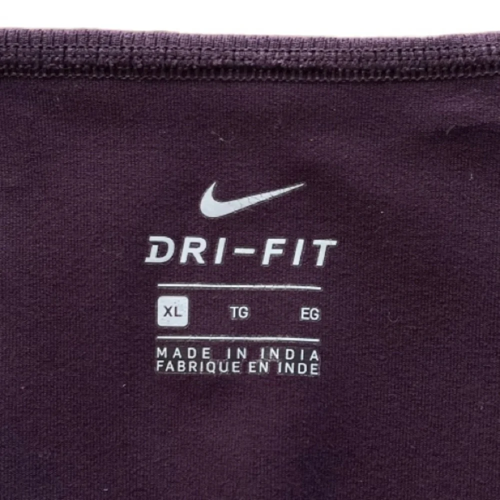Nike Dri-Fit Power Legend Performance Athletic Leggings XL Burgundy Blue Black